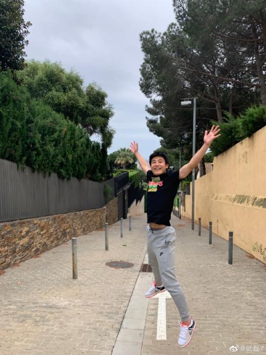 武磊新冠转阴恢复训练 感谢球迷医护支持